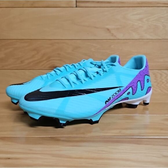 Nike Zoom Vapor 15 Academy Mens Size 10 DJ5631-300 FG/MG Turquoise Soccer Cleats - Picture 9 of 15